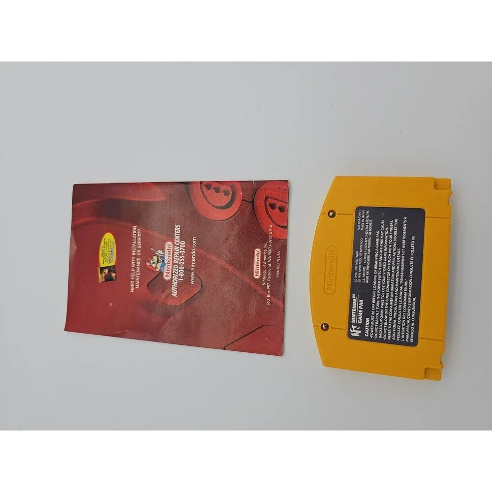 Donkey Kong 64 N64 NUS-006 (Nintendo 64, 1997) Game Cartridge and Manual TESTED